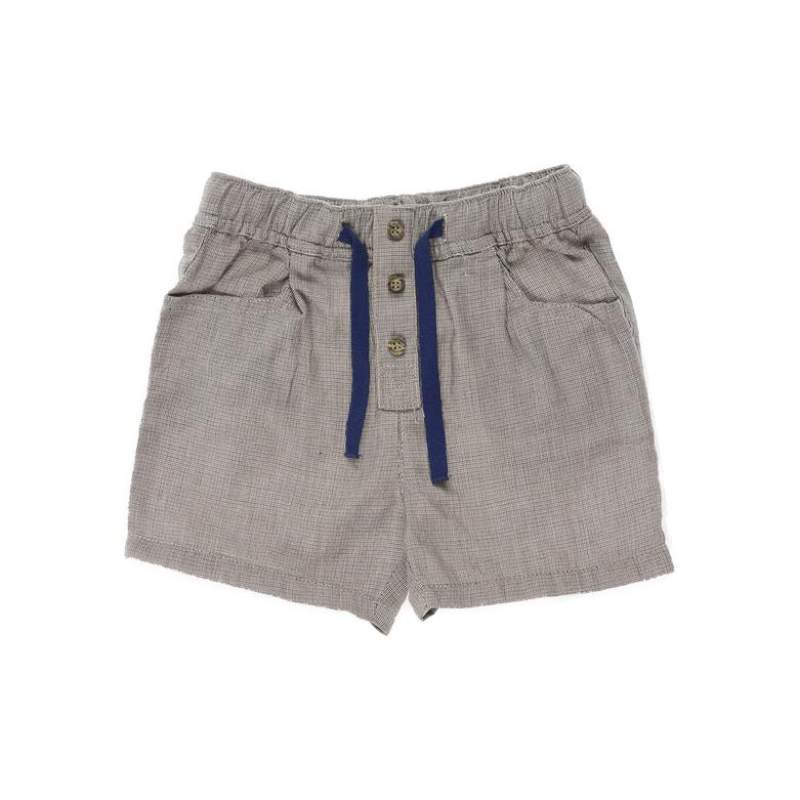 Baby Boy Button Detailed Striped Shorts