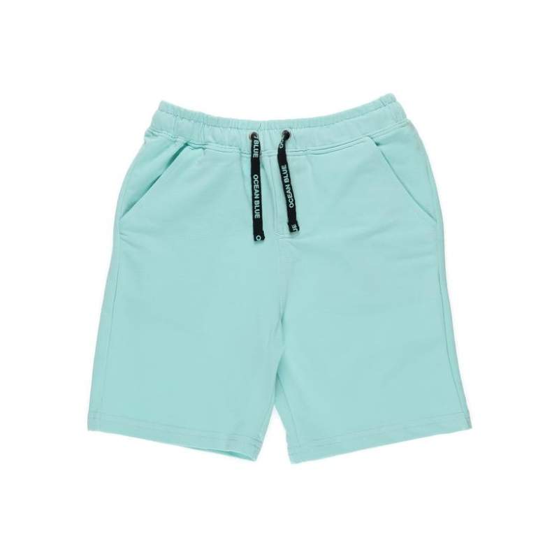 Boys Pocket Eyelet Green Shorts