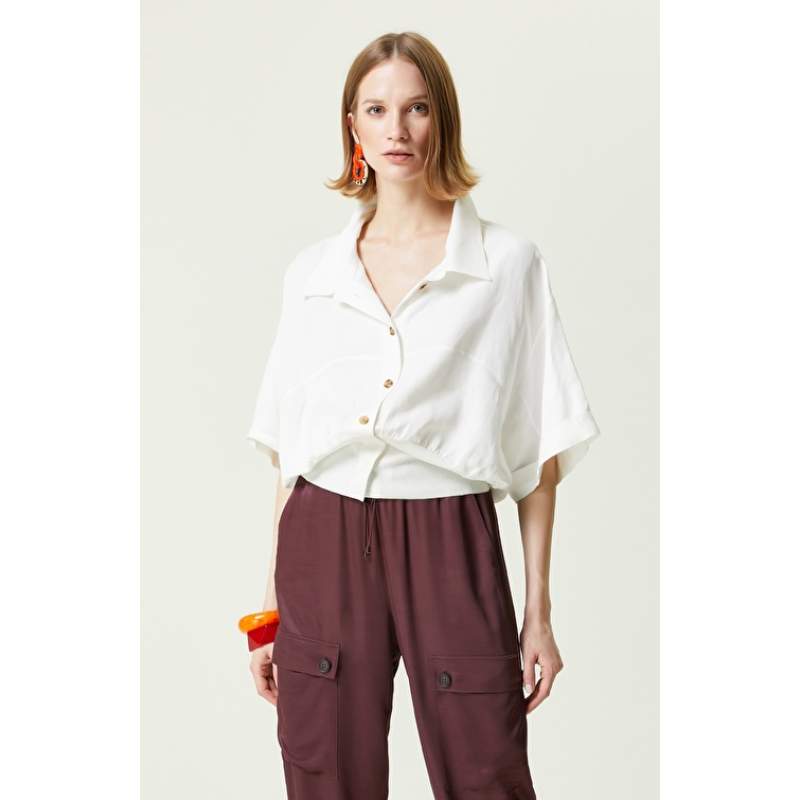 Ecru Short Sleeve Shirt Ecru Short Sleeve Shirt