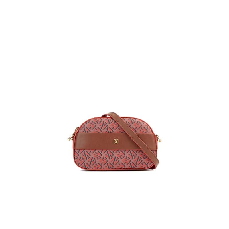 Monogram Brown Tile Womens Shoulder Bag