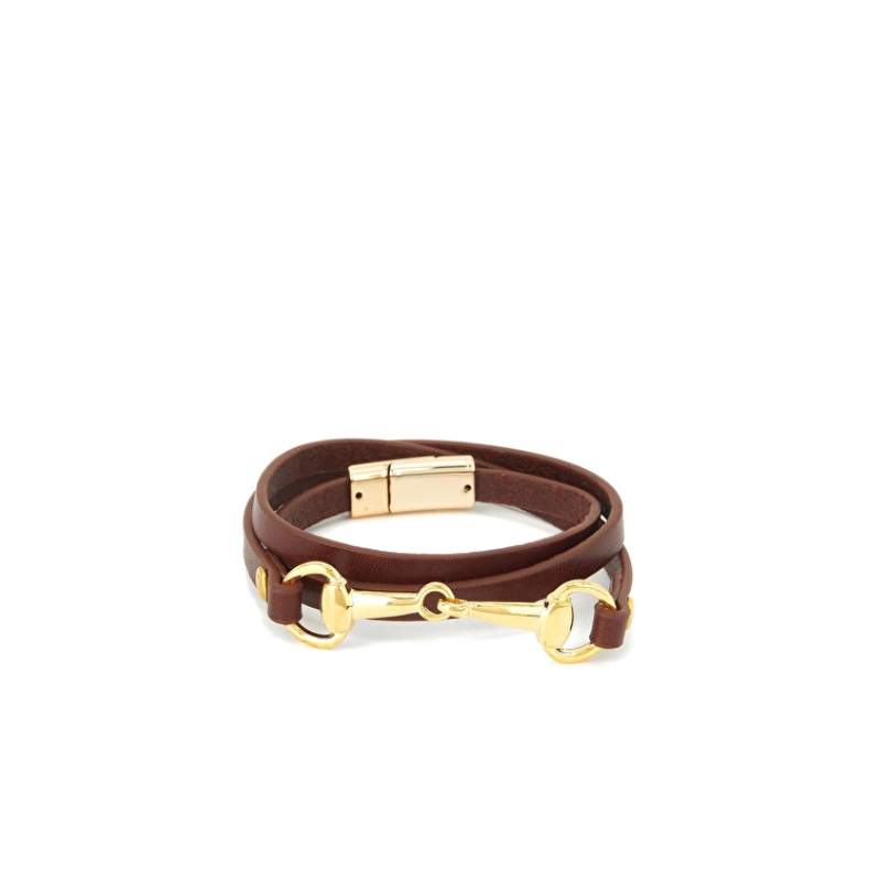 Brown Womens Leather Bracelet
