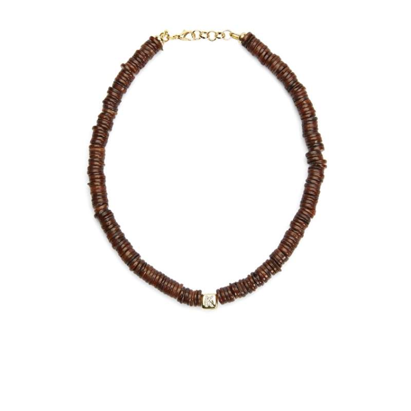 Brown Beaded Women's Necklace