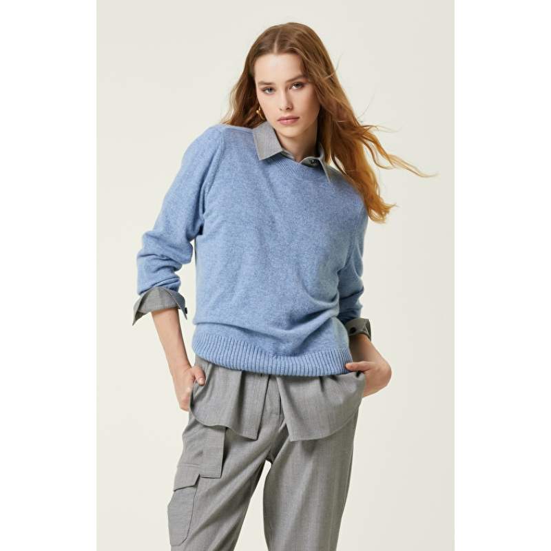 Blue Cashmere Sweater