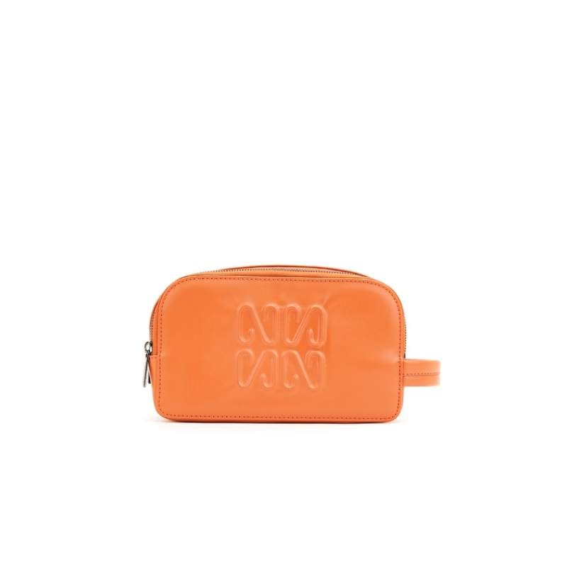 Orange Mens Cosmetic Bag Orange Mens Cosmetic Bag