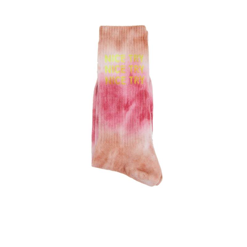Yellow Pink Tie Dye Patterned Mens Socks Yellow Pink Tie Dye Patterned Mens Socks
