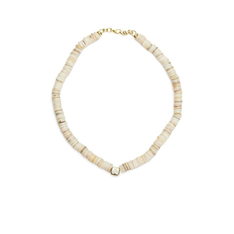 Beige Stone Women's Necklace