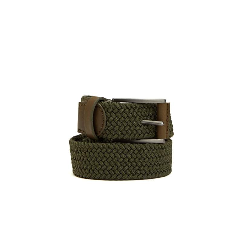 Khaki Mens Leather Belt
