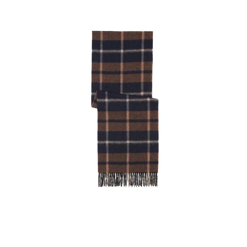 Brown Men's Wool Scarf