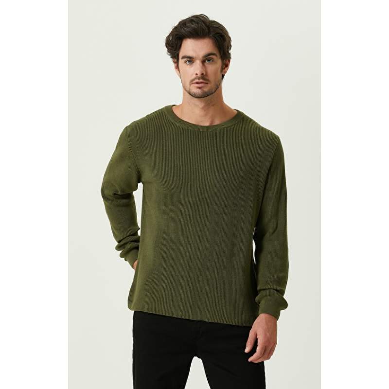 Khaki Wool Sweater