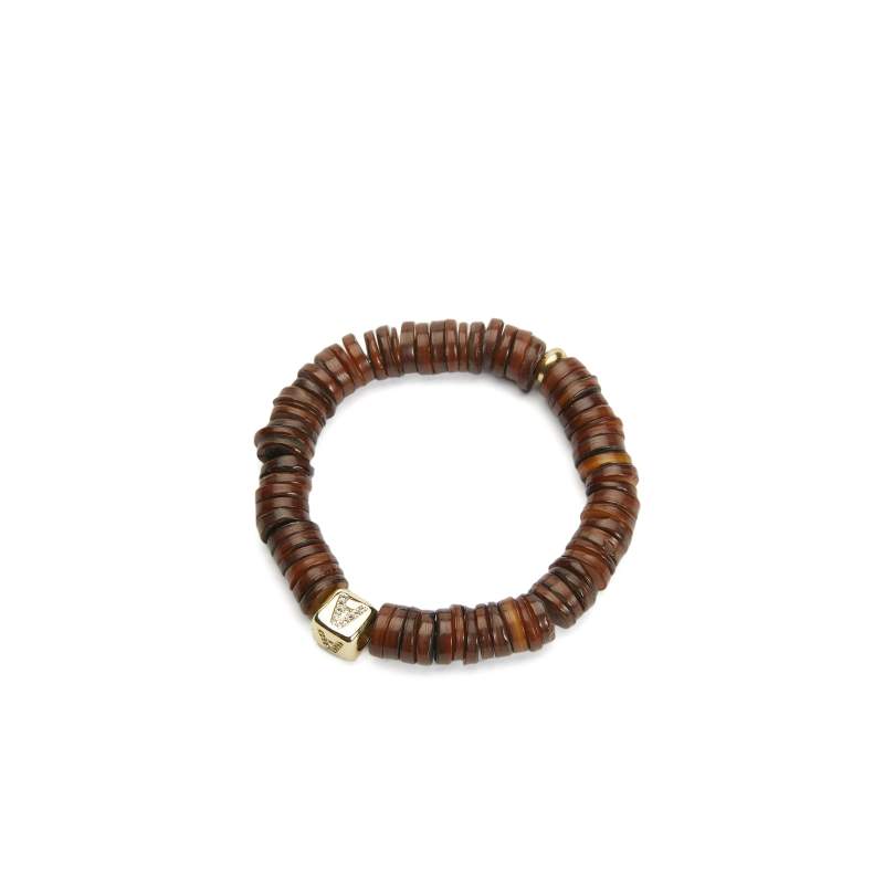 Brown Beaded Women's Bracelet