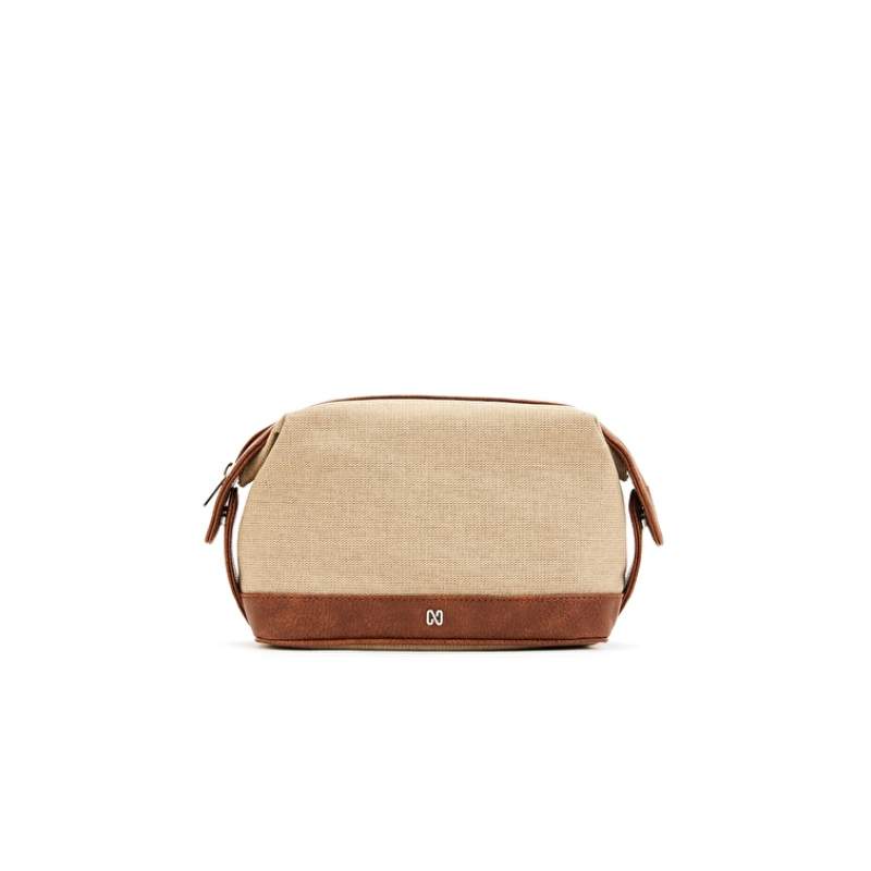 Tan Beige Mens Cosmetic Bag Tan Beige Mens Cosmetic Bag