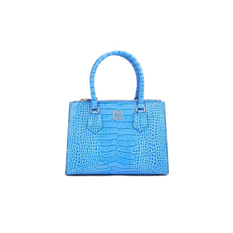 Blue Women's Leather Bag