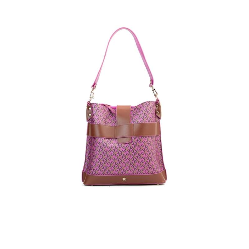 Monogram Fuchsia Womens Messenger Bag