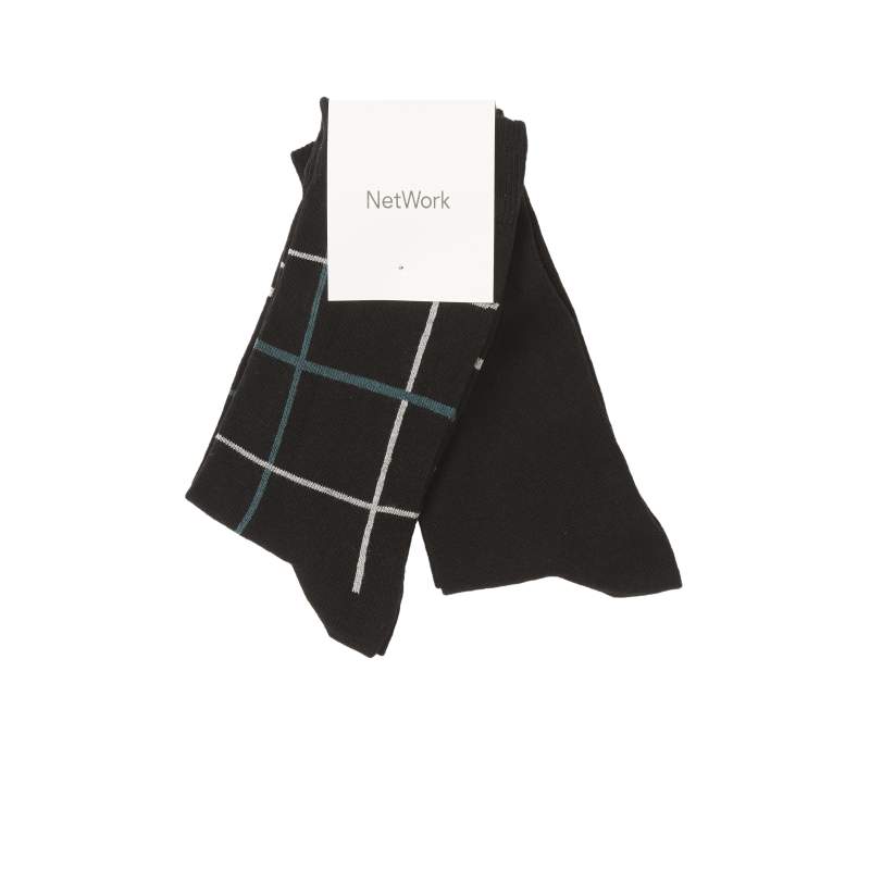 Men's Navy Blue White Red 2 Pack Socks Set