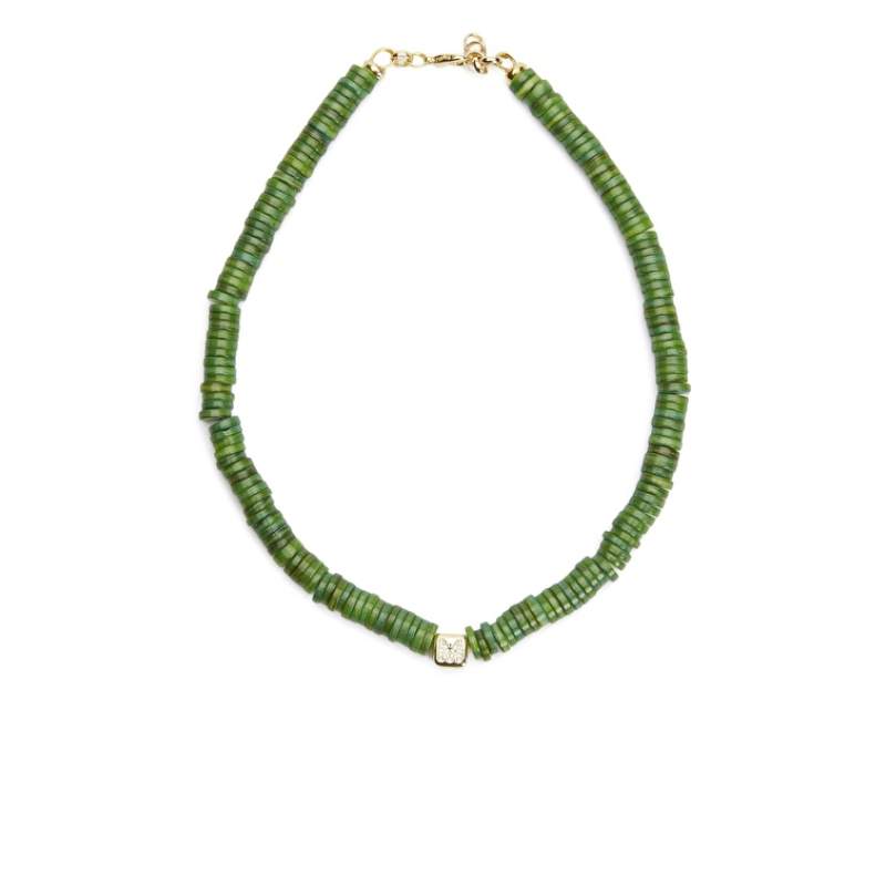 Green Beaded Womens Necklace Green Beaded Womens Necklace