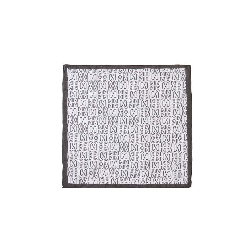 Gray Black Women's Silk Scarf