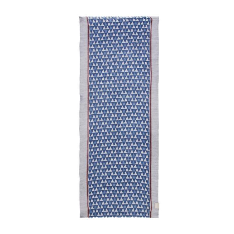 Gray Patterned Men's Wool Shawl