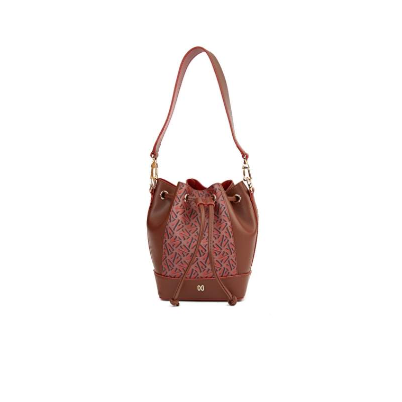 Monogram Tile Brown Womens Messenger Bag Monogram Tile Brown Womens Messenger Bag