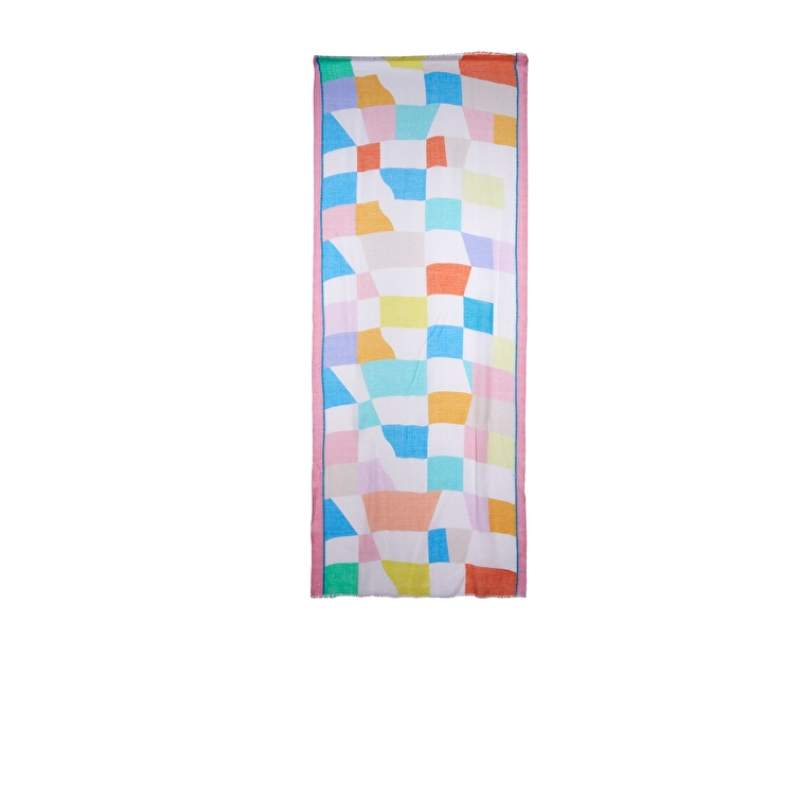 Colorful Geometric Pattern Womens Shawl Colorful Geometric Pattern Womens Shawl