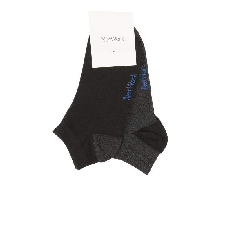 Men's Black Anthracite 2-Pack Socks Set