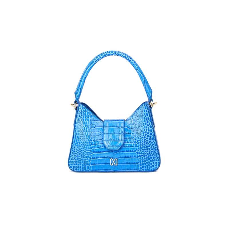 Blue Crocodile Women's Leather Bag