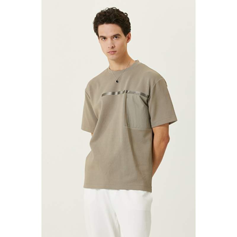 Mink Crew Neck T-Shirt Mink Crew Neck T-Shirt