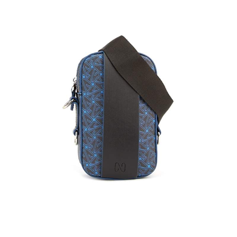 Black Navy Blue Men's Messenger Bag