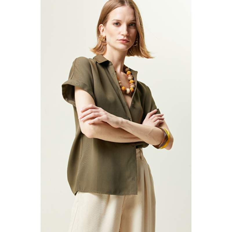 Khaki Short Sleeve Shirt