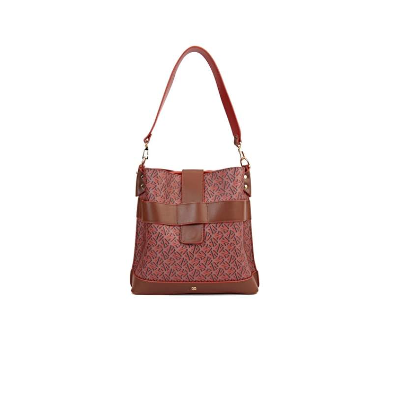 Monogram Tile Brown Womens Messenger Bag Monogram Tile Brown Womens Messenger Bag