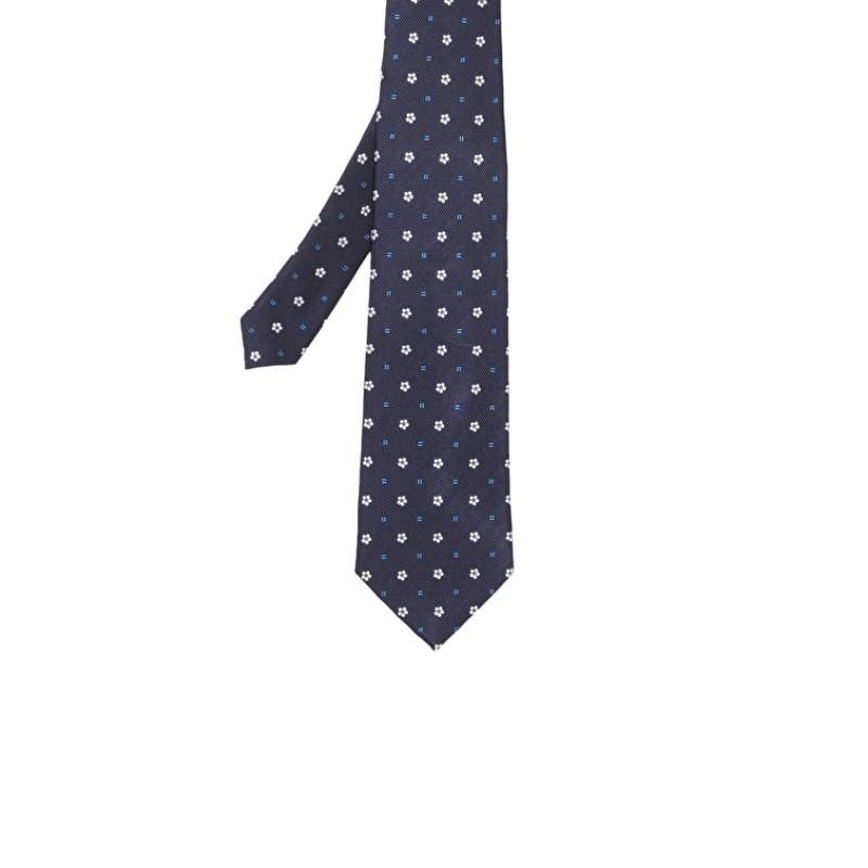 Navy Blue Silk Tie
