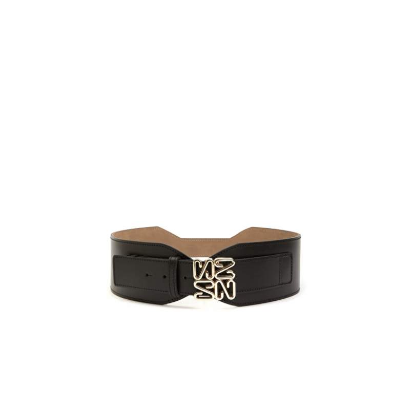 Black Womens Leather Belt