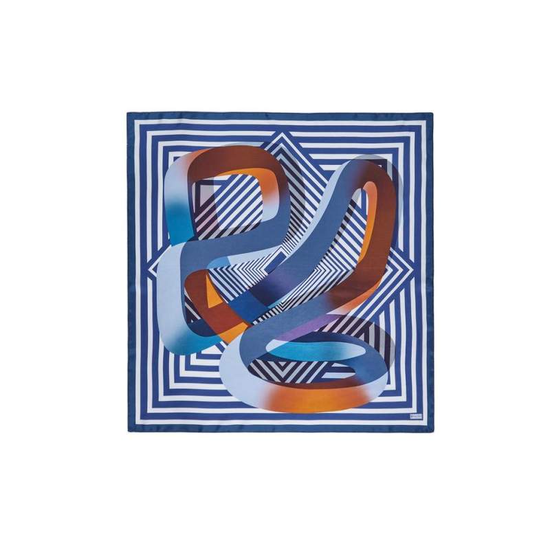 VAKKO GEOMETRIC PATTERNED SILK SCARF VAKKO GEOMETRIC PATTERNED SILK SCARF