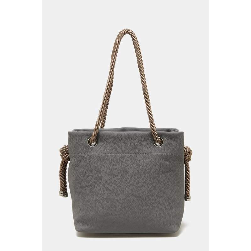 Vakko GRAY LEATHER BAG Vakko GRAY LEATHER BAG