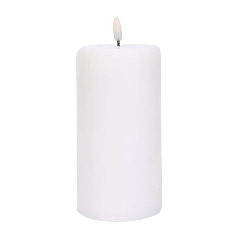 VAKKO BATTERY WHITE MIDDLE BLOCK CANDLE