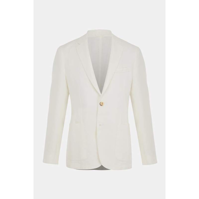 Vakko LINEN JACKET IN ECRU