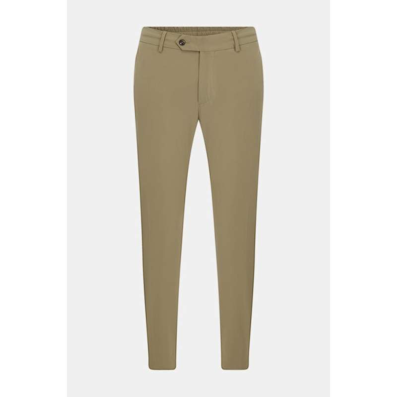 Vakko TROUSERS WITH ZIPPER BEIGE