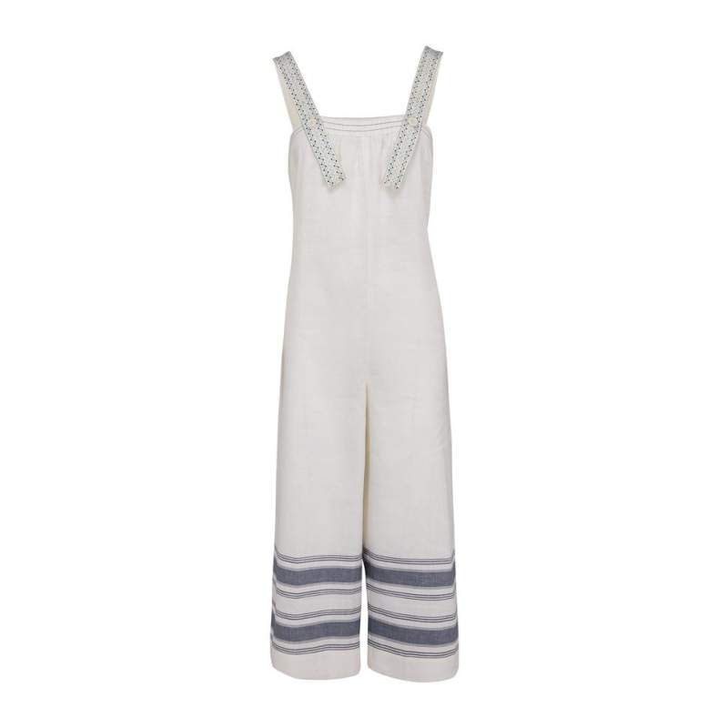 Vakko WHITE HANGING JUMPSUIT
