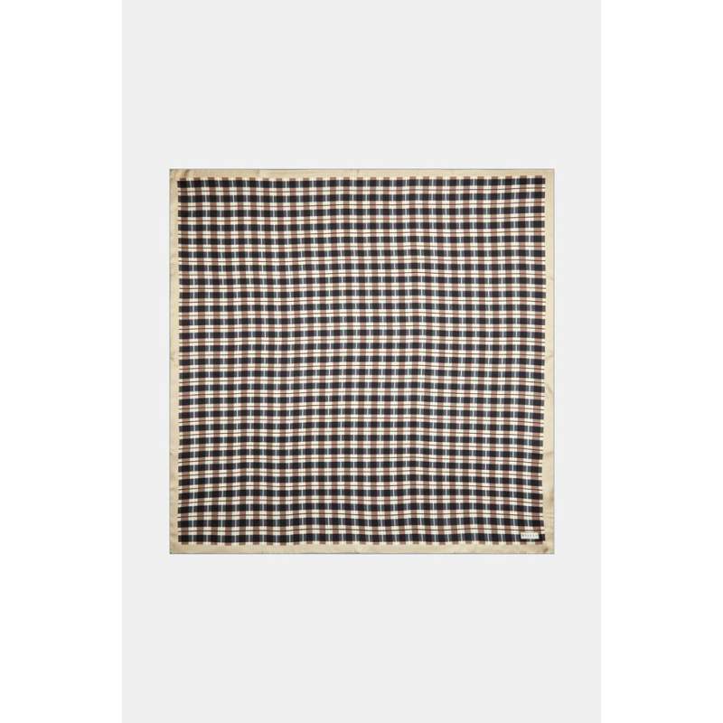 Vakko GEOMETRIC PATTERNED SILK SCARF