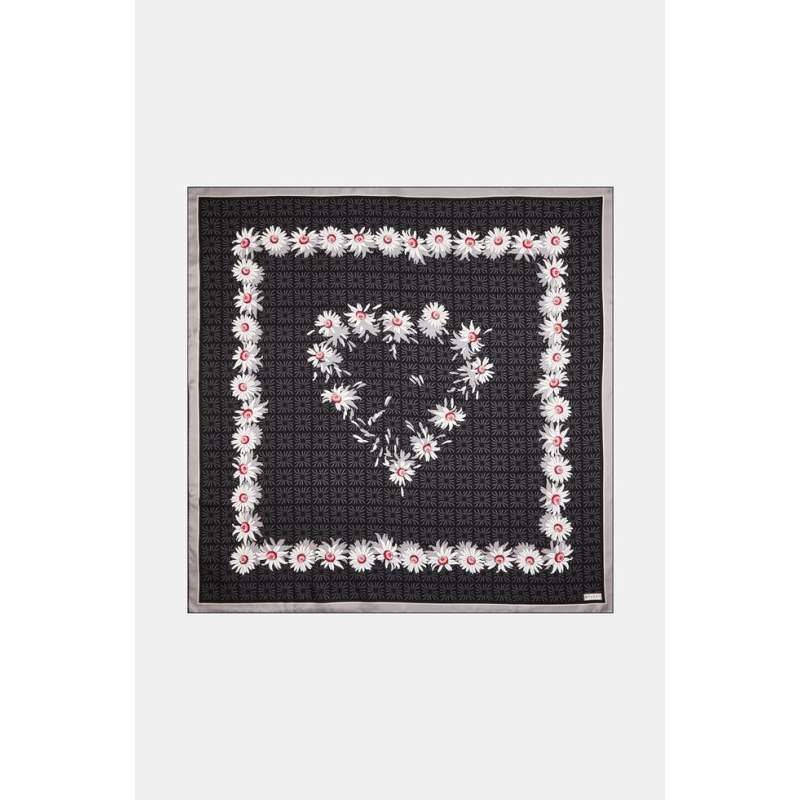 Vakko FLORAL PATTERNED SILK SCARF