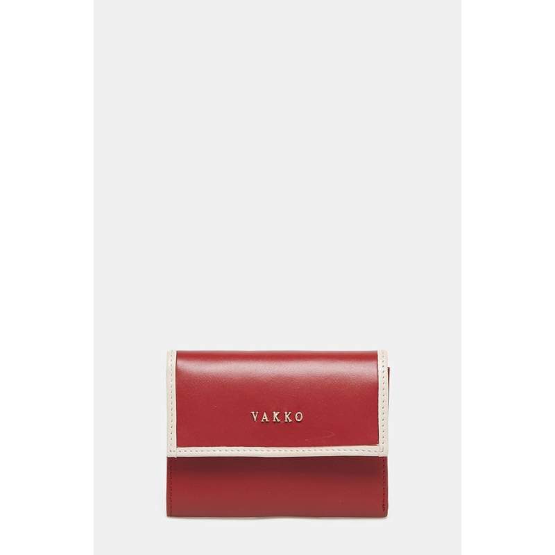 Vakko RED LEATHER WALLET