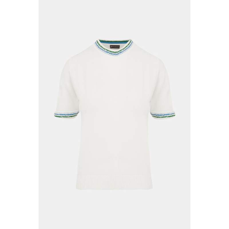 Vakko ECRU COLORED COLLAR BLOUSE