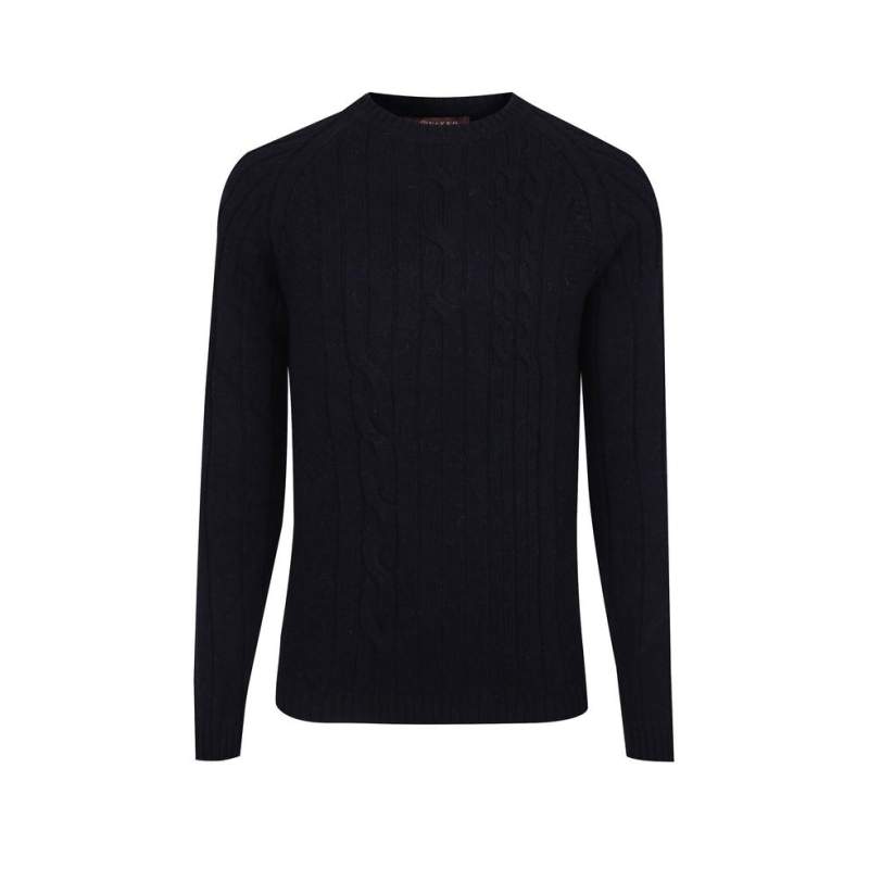 VAKKO by DANIELE FIESOLI NAVY BLUE KNITWEAR