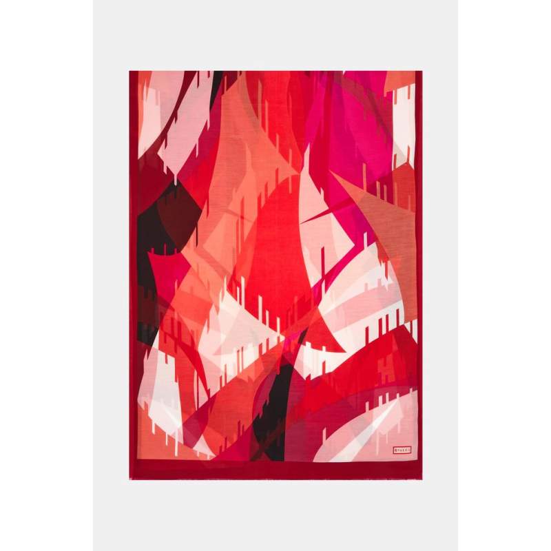 Vakko GEOMETRIC PATTERNED SHAWL