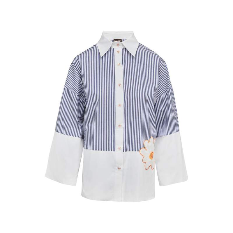 Vakko BLUE STRIPED SHIRT