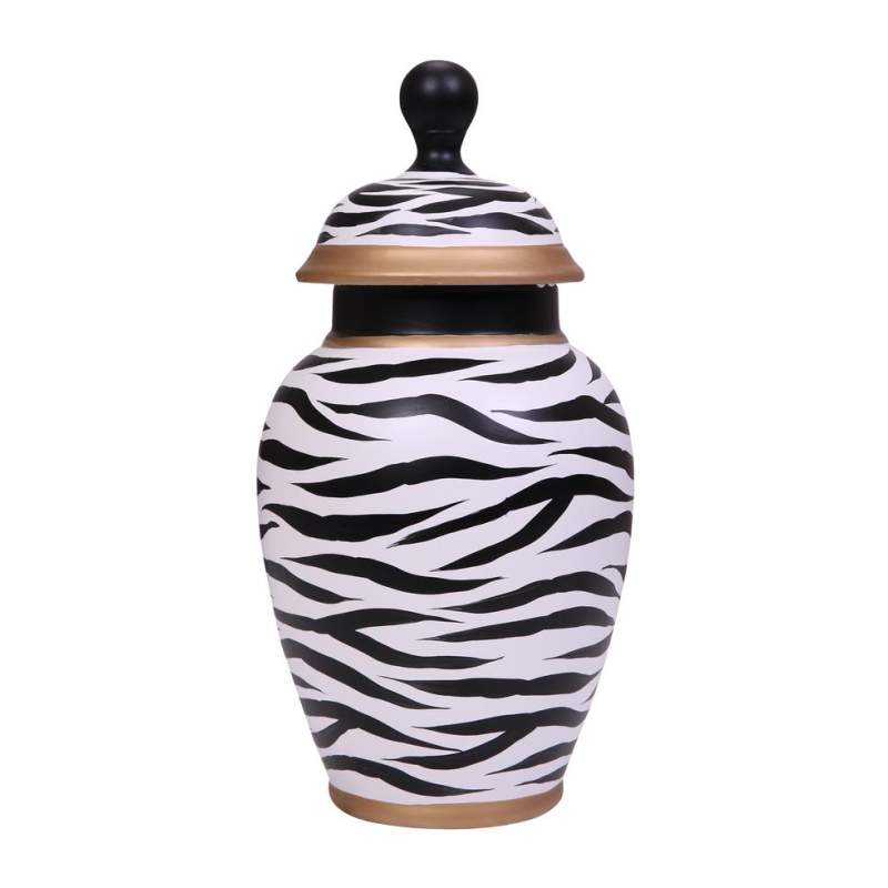 VAKKO ZEBRA PATTERNED VASE