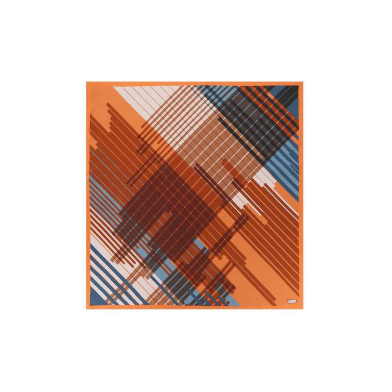 VAKKO GEOMETRIC PATTERNED SILK SCARF VAKKO GEOMETRIC PATTERNED SILK SCARF