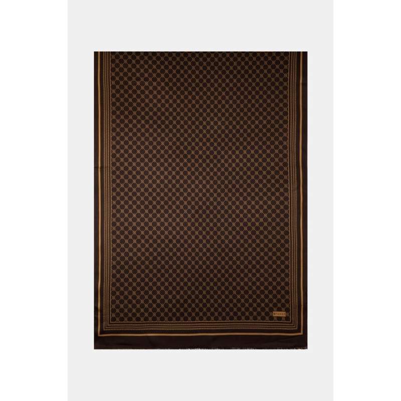 Vakko MONOGRAM SILK SHAWL