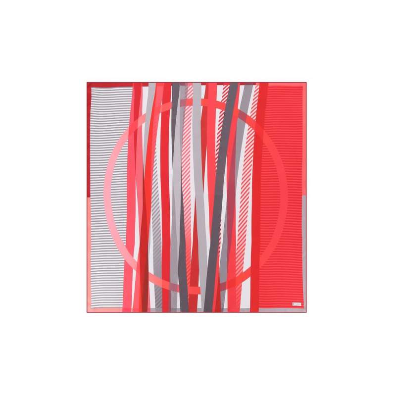 VAKKO GEOMETRIC PATTERNED SILK SCARF VAKKO GEOMETRIC PATTERNED SILK SCARF