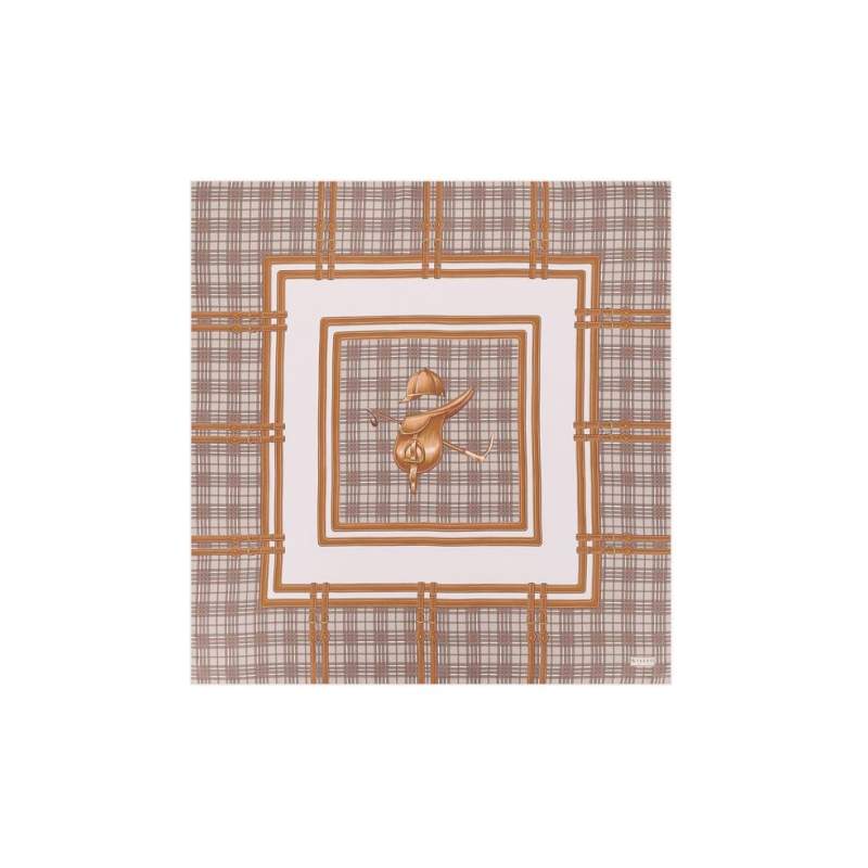 Vakko OBJECT PATTERNED SILK SCARF