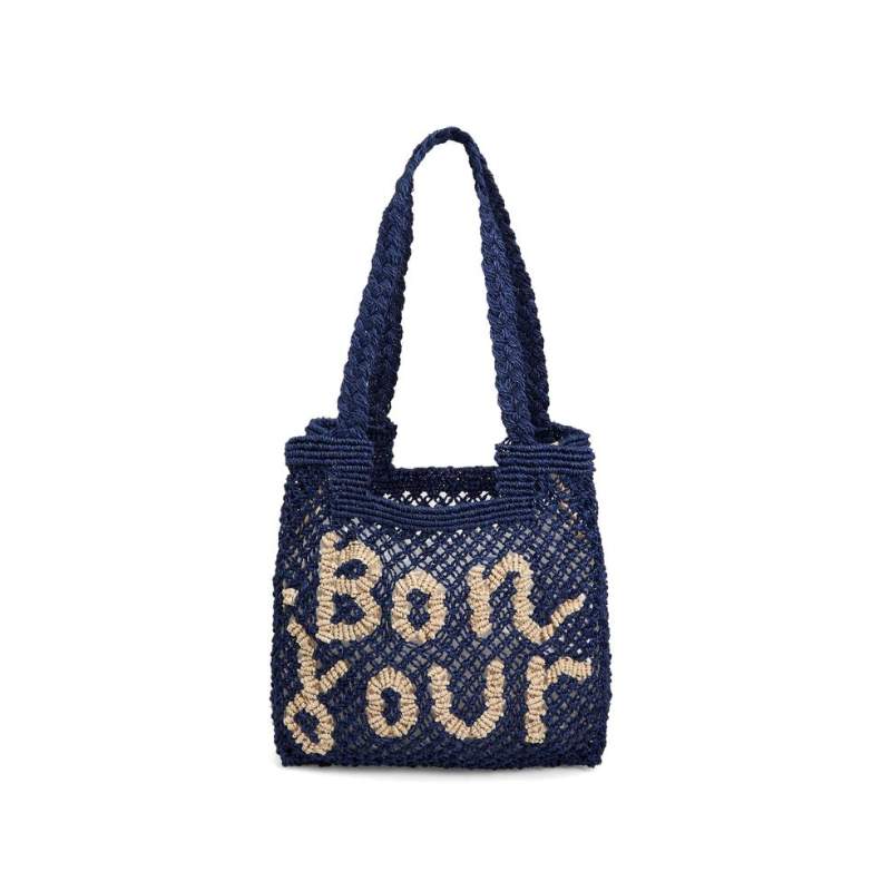 The Jacksons NAVY BLUE JUTE BAG The Jacksons NAVY BLUE JUTE BAG